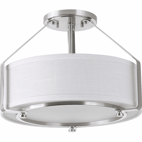 Progress Ratio Collection 3-LT 16" Semi-Flush Mount - Brushed Nickel - P3604-09