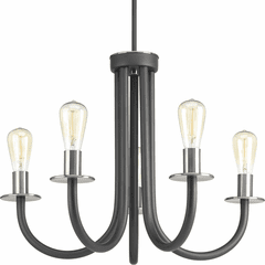 Progress Remix Collection 5-LT Chandelier - Graphite - P400051-143