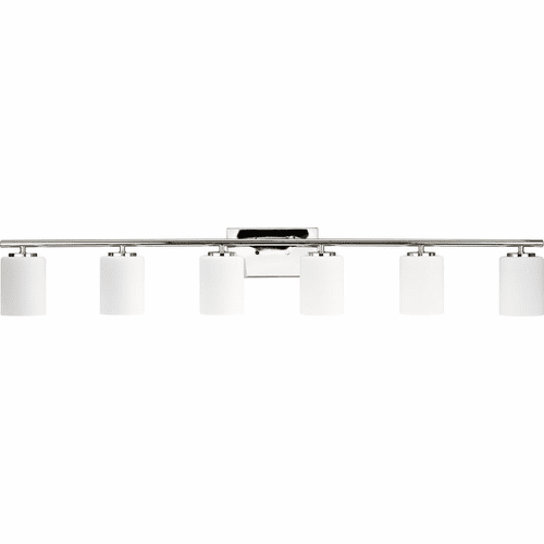 Progress Replay 6-LT Bath Vanity Light - Polished Nickel - P300385-104