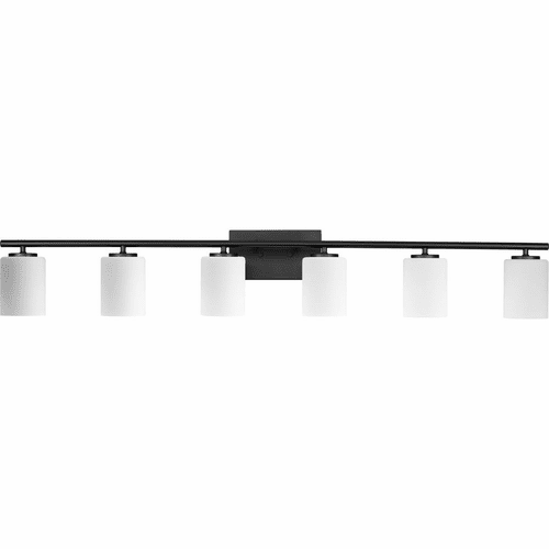 Progress Replay 6-LT Bath Vanity Light - Textured Black - P300385-031