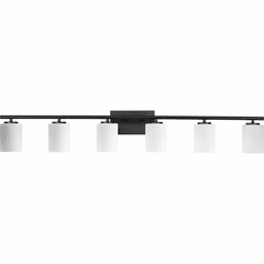 Progress Replay 6-LT Bath Vanity Light - Textured Black - P300385-031
