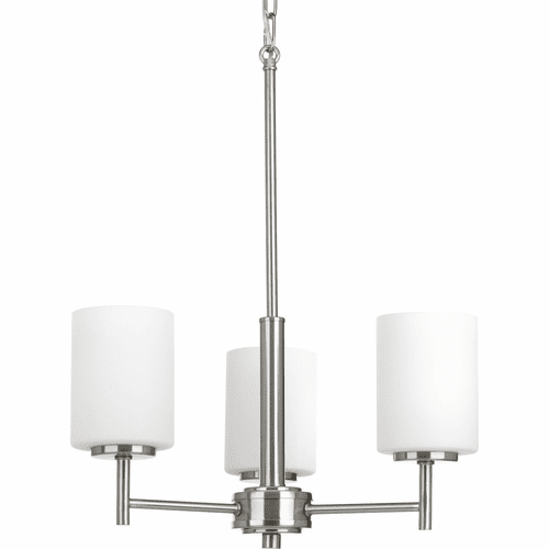 Progress Replay Collection 3-LT chandelier - Brushed Nickel - P4318-09