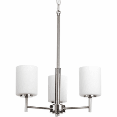 Progress Replay Collection 3-LT Chandelier - Polished Nickel - P4318-104