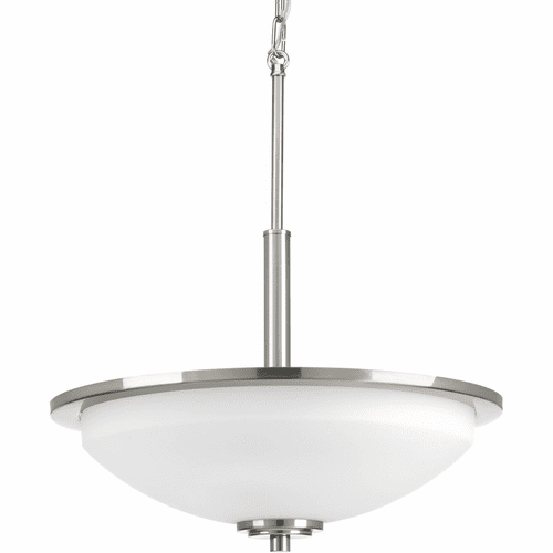 Progress Replay Collection 3-LT Inverted Pendant - Brushed Nickel - P3450-09