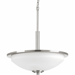 Progress Replay Collection 3-LT Inverted Pendant - Brushed Nickel - P3450-09 Progress Replay Collection 3-LT Inverted Pendant - Brushed Nickel - P3450-09