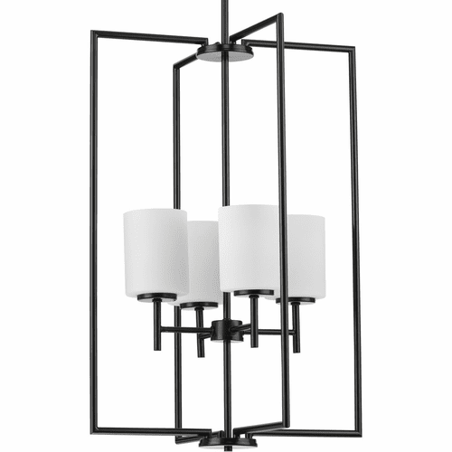 Progress Replay Collection 4-LT Foyer Pendant - Black - P500206-031
