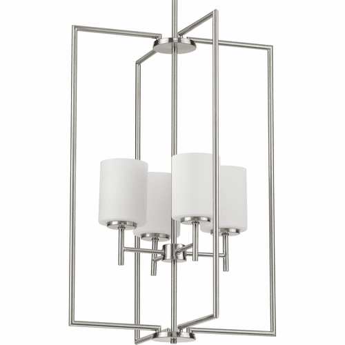 Progress Replay Collection 4-LT Foyer Pendant - Brushed Nickel - P500206-009