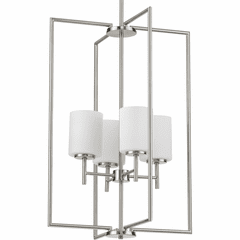 Progress Replay Collection 4-LT Foyer Pendant - Brushed Nickel - P500206-009 Progress Replay Collection 4-LT Foyer Pendant - Brushed Nickel - P500206-009