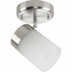 Progress Ridgecrest 1 Head Track W/ Glass - Brushed Nickel - P900011-009