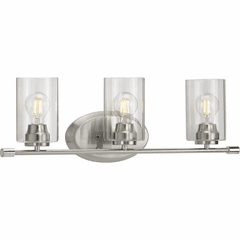 Progress Riley 3-Light 60W Bath Vanity - Brushed Nickel - P300278-009