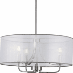 Progress Riley 3-Light 60W Pendant - Brushed Nickel - P500243-009