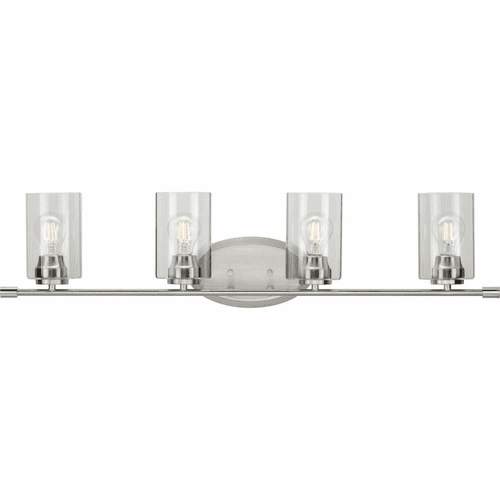 Progress Riley 4-Light 60W Bath Vanity - Brushed Nickel - P300279-009