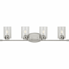 Progress Riley 4-Light 60W Bath Vanity - Brushed Nickel - P300279-009