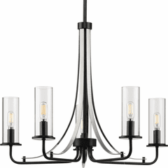 Progress Riley 5-Light 60W Chandelier - Black - P400209-031