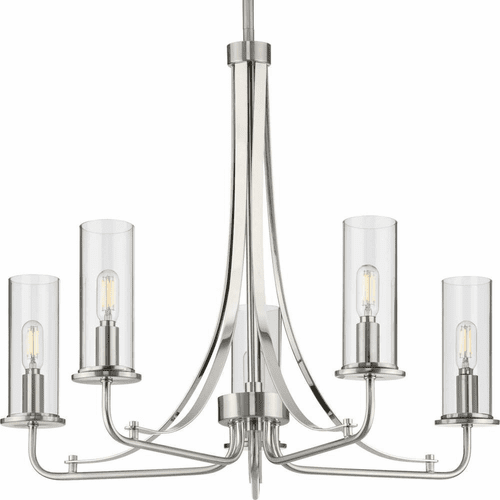 Progress Riley 5-Light 60W Chandelier - Brushed Nickel - P400209-009