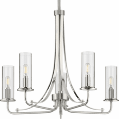 Progress Riley 5-Light 60W Chandelier - Brushed Nickel - P400209-009