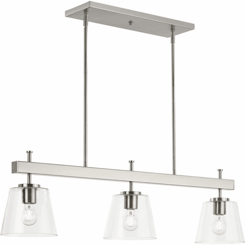 Progress Saffert 3-LT Island Light - Brushed Nickel - P400298-009