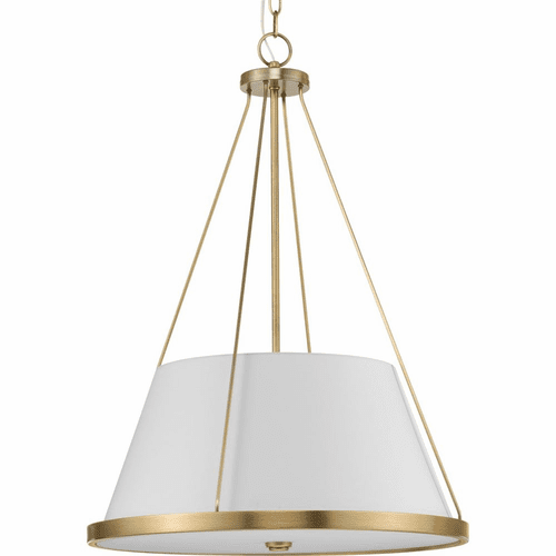 Progress Saffert 3-LT Pendant - Vintage Brass - P500357-163