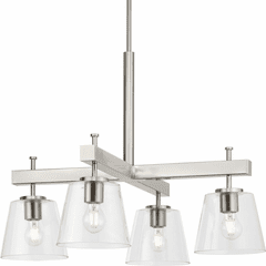 Progress Saffert 4-LT Chandelier - Brushed Nickel - P400299-009 Progress Saffert 4-LT Chandelier - Brushed Nickel - P400299-009