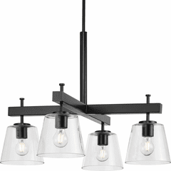 Progress Saffert 4-LT Chandelier - Matte Black - P400299-31M