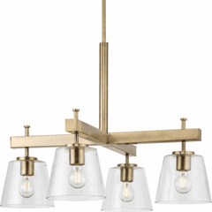 Progress Saffert 4-LT Chandelier - Vintage Brass - P400299-163
