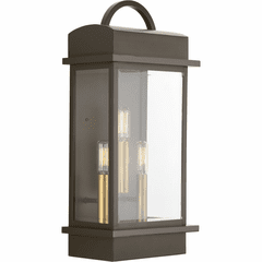 Progress Santee 3-LT Outdoor Large Wall-Lantern - Antique Bronze - P560003-020