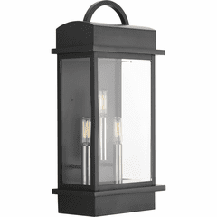 Progress Santee 3-LT Outdoor Large Wall-Lantern - Black - P560003-031 Progress Santee 3-LT Outdoor Large Wall-Lantern - Black - P560003-031
