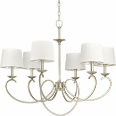 Progress Savor Collection 6-LT Chandelier - Silver Ridge - P400075-134