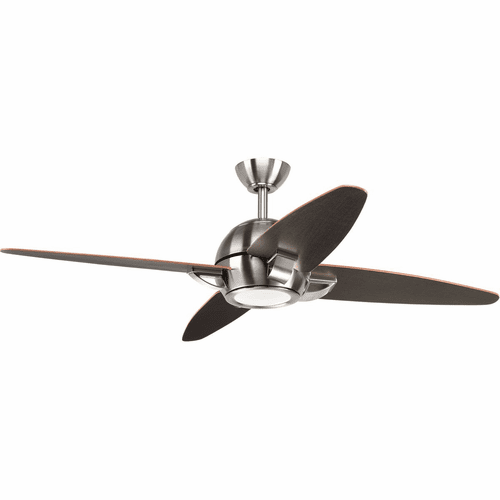 Progress Soar 54" 4-Blade Fan w/ LED Light - Brushed Nickel - P2542-0930K