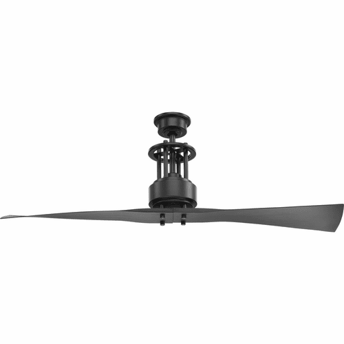 Progress Spades Collection 56" Two-Blade Ceiling Fan - Graphite - P2570-143