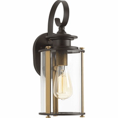 Progress Squire 1-LT Outdoor Small Wall Lantern - Antique Bronze - P560036-020 Progress Squire 1-LT Outdoor Small Wall Lantern - Antique Bronze - P560036-020
