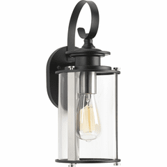 Progress Squire 1-LT Outdoor Small Wall Lantern - Black - P560036-031 Progress Squire 1-LT Outdoor Small Wall Lantern - Black - P560036-031
