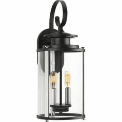 Progress Squire 2-LT Outdoor Medium Wall Lantern - Black - P560037-031 Progress Squire 2-LT Outdoor Medium Wall Lantern - Black - P560037-031