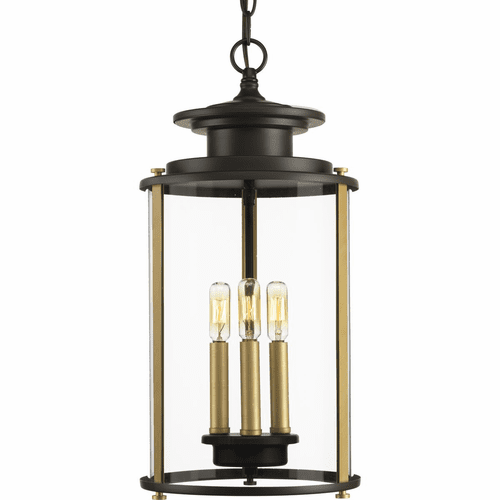 Progress Squire 3-LT Outdoor Hanging Lantern - Antique Bronze - P550012-020