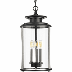Progress Squire 3-LT Outdoor Hanging Lantern - Black - P550012-031 Progress Squire 3-LT Outdoor Hanging Lantern - Black - P550012-031