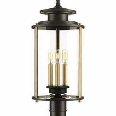 Progress Squire 3-LT Outdoor Post Lantern - Antique Bronze - P540012-020 Progress Squire 3-LT Outdoor Post Lantern - Antique Bronze - P540012-020