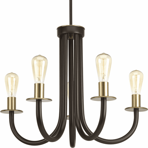 Progress Swing Collection 5-LT Chandelier - Antique Bronze - P400050-020