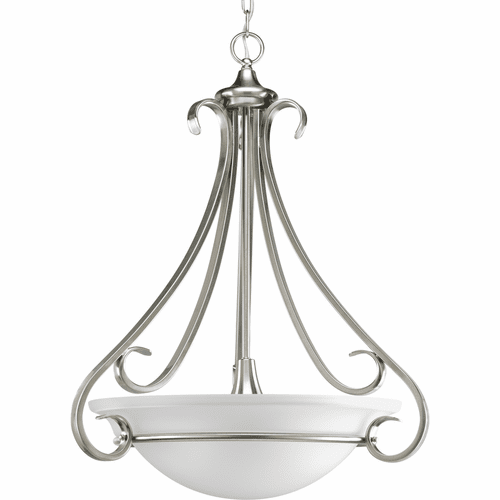 Progress Torino Collection 3-LT Foyer Pendant - Brushed Nickel - P3847-09