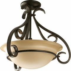 Progress Torino Collection 3-LT Foyer Pendant - Forged Bronze - P3843-77