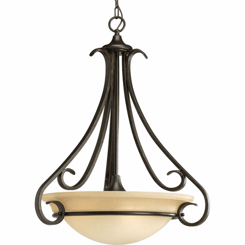 Progress Torino Collection 3-LT Foyer Pendant - Forged Bronze - P3847-77