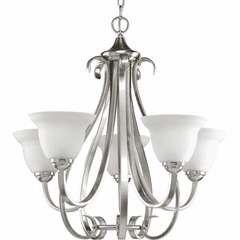 Progress Torino Collection 5-LT Chandelier - Brushed Nickel - P4416-09 Progress Torino Collection 5-LT Chandelier - Brushed Nickel - P4416-09