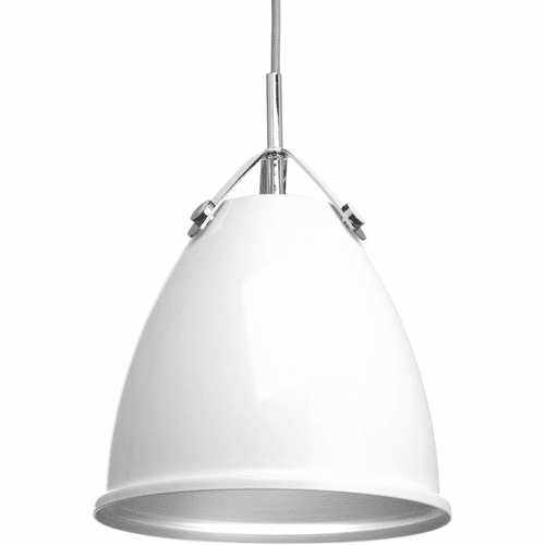 Progress Tre Collection 1-LT Small Pendant - White - P500051-030