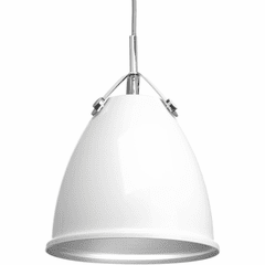 Progress Tre Collection 1-LT Small Pendant - White - P500051-030