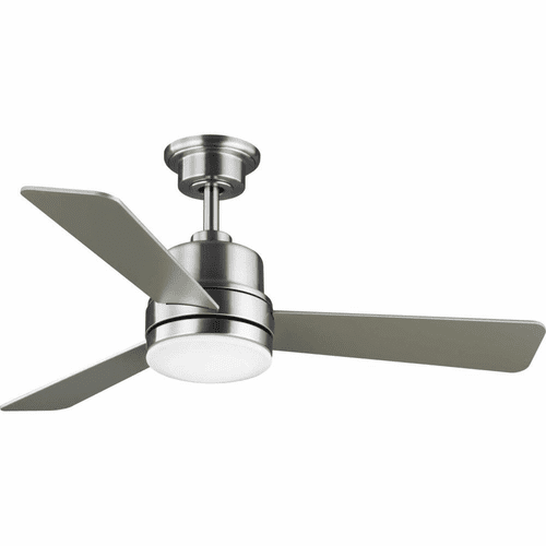 Progress Trevina II 44" 3 Blade Ceiling Fan W/LED - Brushed Nickel - P2555-0930K