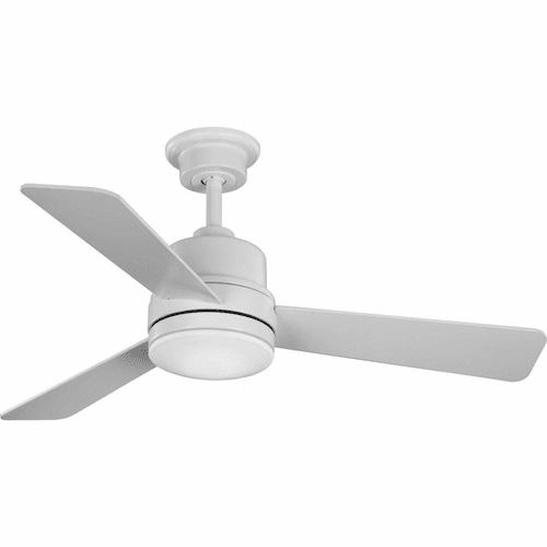 Progress Trevina II 44" 3 Blade Ceiling Fan W/LED - Satin White - P2555-2830K