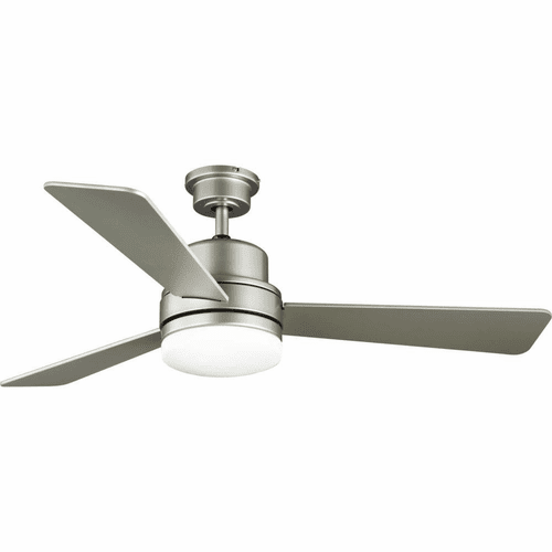 Progress Trevina II 52" Ceiling Fan W/Light Kit - Painted Nickel - P2553-152WB