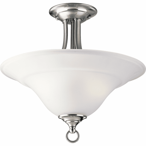 Progress Trinity Collection 2-LT 16" Semi-Flush - Brushed Nickel - P3473-09