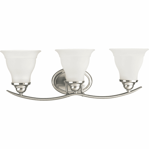Progress Trinity Collection 3-LT Bath Vanity - Brushed Nickel - P3192-09