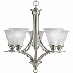 Progress Trinity Collection 5-LT Chandelier - Brushed Nickel - P4328-09