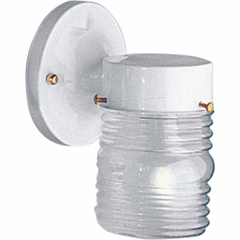 Progress Utility Lantern 1-LT Outdoor Utility Wall Lantern - White - P5602-30